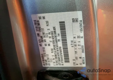 2016 Ford F150 Supercrew из США, поврежденный, VIN 1FTEW1EG7GFB55765